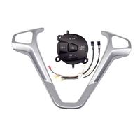 Botón volante de coche Compatible Con Ford Para Fiesta MK7 Para Ecosport 2013 99E740AA321434 Panel De Marco De Coche Cubierta Del Volante Botones Decorativos De Control De Crucero
