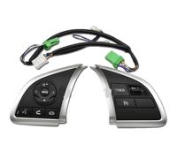 Botón Volante Del Automóvil Interruptor Botón del volante/Ajuste for Mitsubishi Trito Strada Sportero 2015 2016 2017 / Ajuste for Fiat Fullback 2016-2017 Interruptor de control de crucero(Silver)