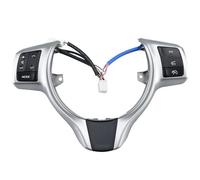 Botón Volante Multifunción Botón Del Volante Para Toyota Para Yaris 2012-2018 Para Verso-S Para VitZ 2012-2014 Botones Volumen Control Teléfono(Sliver)