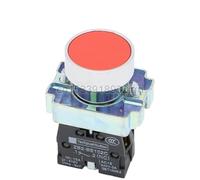 Botón XB2 Interruptor de Reinicio Automático Cabeza de Hongo Pequeña Parada de Emergencia Perilla de 22mm Llave de Inicio Avance Progresivo Encendido XB2-BS542 XB2-BA31 XB2-BD33(XB2-BA42 RED)