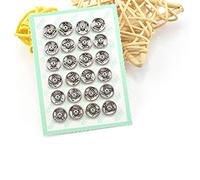 Botoncitos Invisibles de Metal para Prensar, Hebillas Mini Botón, Cierres para Costura de Ropa