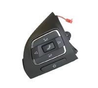 Botone Volante Coche Compatible Con Jetta Para MK6 Para Touran 2011 2012 2013 2014 Para Tiguan 2008-2014 Interruptor De Botones De Volante Lateral De Coche(Black left)