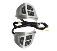 Botone Volante Coche Compatible Con Mitsubishi Para ASX 2007-2012 Para Outlander Para XL Para CW 2006-2012 Botón De Volante Multifunción(White)