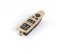 Botonera Elevaluna Interruptor Elevalunas Eléctrico Para Coche Interruptor Cierre Eléctrico Para Panel Ventanillas Para F01 F02 Y F04 Serie 7 (61319241915) Interruptor De Control De Ventana(Beige)