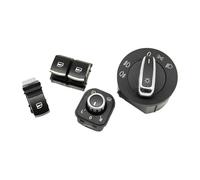 Botonera Elevaluna para Golf 5 6 GTI Mk5 Mk6 para Passat B6 para Touran para Tiguan Interruptor De Espejo Retrovisor 5ND 959 565B 5ND941431A Botonera Ventana(4PCS)