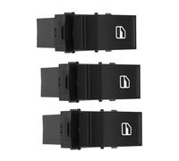 Botonera Elevaluna para Golf MK5 MK6 para Passat B6 B7 CC para Touran para Tiguan Botón del Interruptor De La Ventana Eléctrica Principal del Automóvil 1K4959857B Control Elevalunas(3pcs)