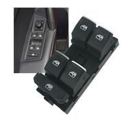 Botonera Elevaluna Para SEAT León 2013-2018 Interruptor De Botón Control Principal La Ventana Eléctrica Coche Ventana Botón(ElectroplateWhite)
