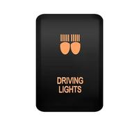 Botonera Elevalunas 1 interruptor pulsador naranja con conector de Apto para Toyota Hiace, Camry, Corolla Apto para Toyota Kluger/Highlander. Interruptor Basculante (Driving Lights)