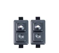 Botonera Elevalunas 2 Botones Interruptor Ventana Eléctrica Iluminados 5 Pines, Color Negro para BMW E23, E24, E28, E30, L6 M5, 316, 316i, 318i Mando Elevalunas Interruptor