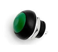 Botonera Elevalunas 5/20/100 piezas PBS-33B Mini interruptor de 2 pines, 12 mm, 12 V, 1 A, impermeable, botón pulsador momentáneo, reinicio y bloqueo Interruptor Basculante (Green Reset,100PCS)