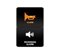 Botonera Elevalunas Barra de luces LED con interruptor de doble pulsador de 12 V, compatible con Toyota color naranja/blanco, compatible con 4Runner, Prado Landcruiser(Beige)