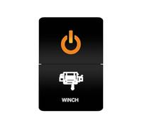 Botonera Elevalunas Barra de luces LED con interruptor de doble pulsador de 12 V, compatible con Toyota color naranja/blanco, compatible con 4Runner, Prado Landcruiser(MULTI)