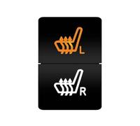 Botonera Elevalunas Barra de luces LED con interruptor de doble pulsador de 12 V, compatible con Toyota color naranja/blanco, compatible con 4Runner, Prado Landcruiser(Mint)