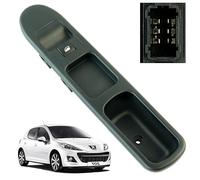 Botonera elevalunas compatible para Peugeot 207 (2006-2014) 6 PIN - mando elevalunas delantero derecho (pasajero) 6554QK