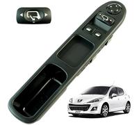 Botonera elevalunas compatible para Peugeot 207 (2006-2014) mando elevalunas delantero izquierdo (conductor) CON retrovisores abatibles | 6554QA | 9654859677
