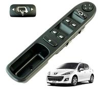 Botonera elevalunas compatible para Peugeot 207 (5 puertas) SW y break (2006-2014) mando elevalunas delantero izquierdo (conductor) 6554QG