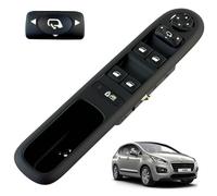 Botonera elevalunas compatible para Peugeot 3008 y 5008 (2010-2016) mando elevalunas delantero izquierdo (conductor) CON retrovisores abatibles | 6490X6 | 96650621ZD