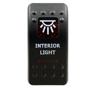 Botonera Elevalunas Interruptor basculante rojo SPST 5P ON/OFF y DPDT 7P ON/OFF ON. Apto para coche, barco, IP66. NARVA Carling, estilo ARB. Repuestos para automóviles. Interruptor Maletero (Interior
