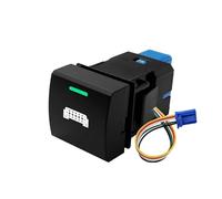 Botonera Elevalunas Interruptor de botón, luz verde y blanca, radar, luz antiniebla, bocina fija, tipo momentáneo, apto para Toyota, apto para Camry. Interruptor Basculante (LED LIGHT BAR-T)