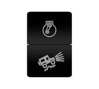 Botonera Elevalunas Interruptor de doble pulsador luz naranja blanca 12 compatible con Toyota 4 Runner Carolla Hilux Prado Landcruiser Compatible con RAV4 HiAce(COMPRESSOR OFF ROAD)