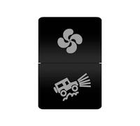 Botonera Elevalunas Interruptor de doble pulsador luz naranja blanca 12 compatible con Toyota 4 Runner Carolla Hilux Prado Landcruiser Compatible con RAV4 HiAce(FAN OFF ROAD)