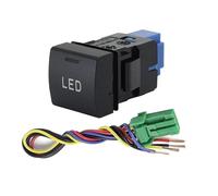 Botonera Elevalunas Interruptor de encendido apagado luces antiniebla delanteras traseras DRL con cable compatible con Toyota Camry Corolla 2018 Apto para RAV4 Interruptor Basculante (LED)