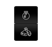 Botonera Elevalunas Interruptores de doble pulsador para coche, Apto para Toyota Landcruiser Prado 150, 200, HiAce, 4Runner, Camry, Corolla y Kluger. Interruptor Basculante (Compressor radio)