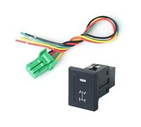 Botonera Elevalunas Llave azul BSM para faros antiniebla, bloqueo diferencial, interruptor electrónico para perro, compatible con VW Volkswagen Amarok 11-18 Interruptor Basculante (Front lock)