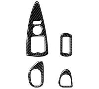 Botonera Elevalunas Panel Interruptores Elevación Ventana Fibra Carbono Pegatina Embellecedora Para Para Corvette C6 2005-2007 Accesorios Interiores Botón
