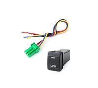 Botonera Elevalunas Para coche, radar, calefacción, volante, fuente de alimentación, focos, interruptor, botón, compatible con VW Volkswagen POLO Interruptor Basculante (LED)