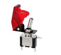 Botonera Ventana Interruptor Basculante Palanca SPST 12V, Luz Para Encendido, Impulso, Barco Marino, Coche Carreras, Interruptor Luz, Palanca, Accesorios Para Remolque Y Camión(Red)