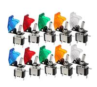 Botonera Ventana Interruptor Basculante Palanca SPST 12V, Luz Para Encendido, Impulso, Barco Marino, Coche Carreras, Interruptor Luz, Palanca, Accesorios Para Remolque Y Camión(10piece mixed)