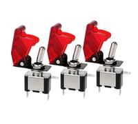 Botonera Ventana Interruptor Basculante Palanca SPST 12V, Luz Para Encendido, Impulso, Barco Marino, Coche Carreras, Interruptor Luz, Palanca, Accesorios Para Remolque Y Camión(3piece red)