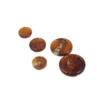 Botones 10 botones de hebilla cuerno natural for ropa, suéteres, abrigos, costura, decoraciones vintage, accesorios bricolaje, botón redondo cuatro agujeros para bricolaje(Light brown,10mm)