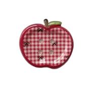 Botones 10 botones florales a cuadros, bonitos, rojos y verdes, vintage, for mujer niño, for sombreros, abrigos, decoración, accesorios de ropa para Coser(Red white)