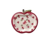 Botones 10 botones florales a cuadros, bonitos, rojos y verdes, vintage, for mujer niño, for sombreros, abrigos, decoración, accesorios de ropa para Coser(Red floral)