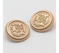 botones， 10 Pcs British College Style Metal Buttons for Clothing Coat Uniform Classical Crown Decorations(25mm)