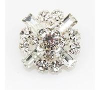 Botones 10 unids/lote 2,5 cm botones de Metal DIY colores mezclados costura ropa tarjeta for el cabello accesorios decorativos botones for manualidades(Silver)