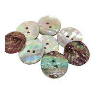 Botones 10Pcs Natural Abalone Pearl Shell Buttons For Clothing Sewing Accessories Scrapbooking DIY Garment 2-Holes Round Shell Button(11.5mm)
