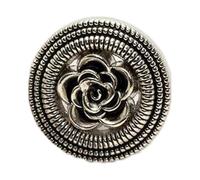 Botones 5 botones clásicos de metal redondos brillantes for coser ropa, chaquetas, abrigos, manualidades, accesorios regalo, decoración, 18 mm(P)