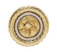 Botones 5 botones clásicos de metal redondos brillantes for coser ropa, chaquetas, abrigos, manualidades, accesorios regalo, decoración, 18 mm(U)