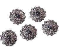Botones 5 Uds. De Botones Costura 25mm, Camisa Con Diamantes Imitación Brillantes, Accesorios Ropa(Noir)
