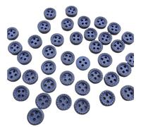 Botones 50 botones de colores mini 10 mm con 4 agujeros, hilo punteado, madera, accesorios ropa, decoración bodas y costura para bricolaje(Color 14)