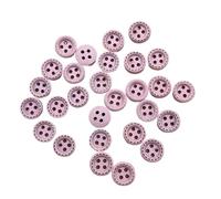 Botones 50 botones de colores mini 10 mm con 4 agujeros, hilo punteado, madera, accesorios ropa, decoración bodas y costura para bricolaje(Color 9)