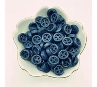 Botones 50pcs 10mm 4hole Mini Color Kids Buttons Wood Clothing Wedding Decoration Sewing Accessories para bricolaje(11)