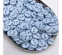 Botones 50pcs 11.5mm Colours Double Eye Bread Button Round Resin Sewing Buttons Diy Scrapbooking Multicolour(10)