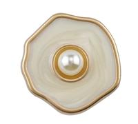 botones, 6 botones metálicos con cuentas, grandes for coser abrigos y chaquetas, adornos for manualidades proyectos DIY(18mm)