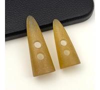 Botones biestado de cuerno de resina Paquete de 10 botones resina con forma cuerno, multicolor, 40 a 55 mm(Brown,50mm)