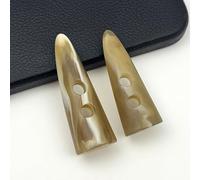 Botones biestado de cuerno de resina Paquete de 20 botones resina cuerno multicolor 40-55 mm for manualidades costura(Beige White,50mm)