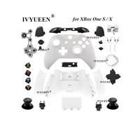 Botones blancos para el control XBox One S X Estuche de repuesto Carcasa Placa frontal Dpad RB LB RT LT Gatillos